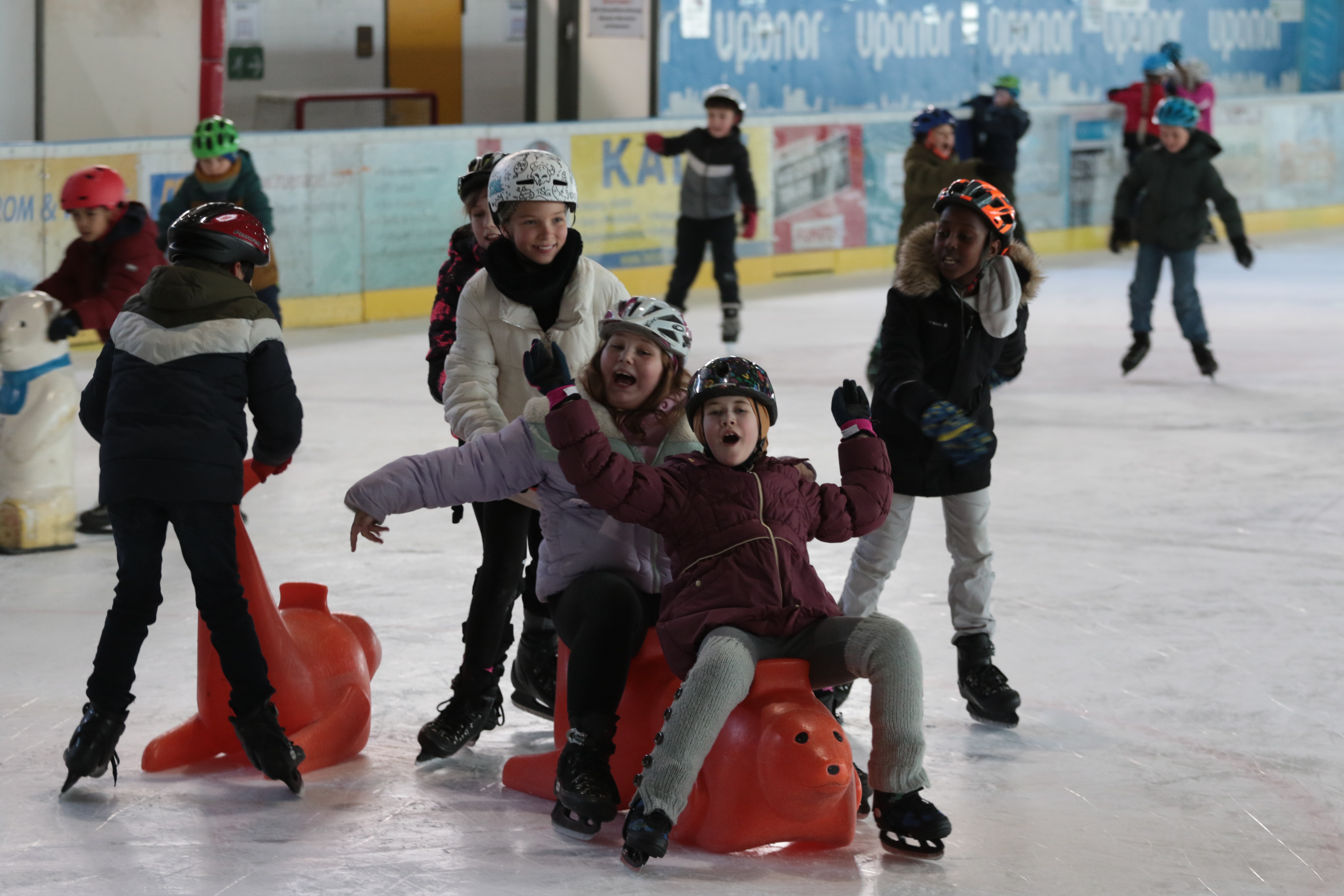 Eislauf-Wintertag